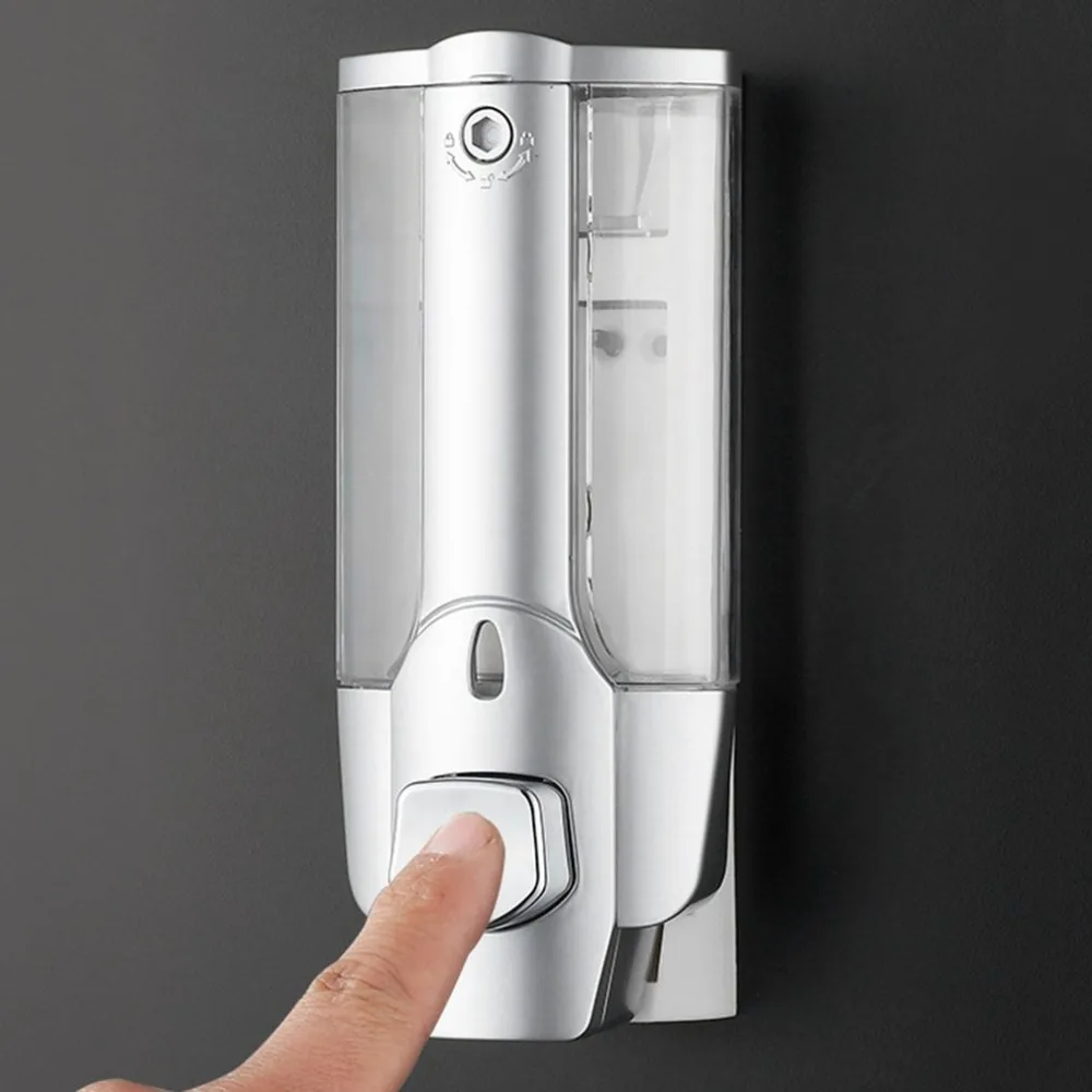 

350ml Liquid Soap Dispenser Fashionable Soap Dispenser Hand Wall Mount Shower Soap Bottle with a Lock for Bathroom Washroom all