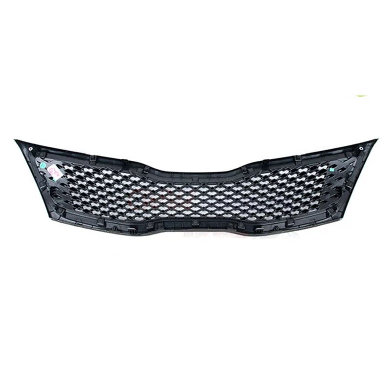 Гоночный Спорт хром+ глянцевый черный сотовый Передняя решетка сетки Гриль Крышка для Kia K5