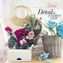 Женская сумка завод цветы бренд молния Молодежная популярный цветок соломенная сумка