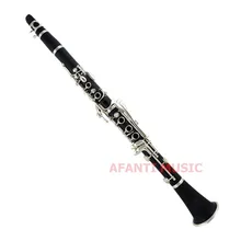 Afanti Music Falling Tune B / Hard Rubber / Nickel button Clarinet (CLA-112)