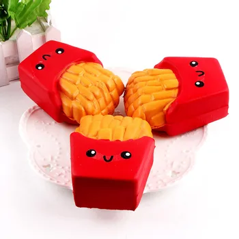 

12CM PU Cute French Fries Cream Scented Squeeze Toy 6 Second Slow Rising Cute Stress Relief Squishy Toy Drop Shipping 7.10