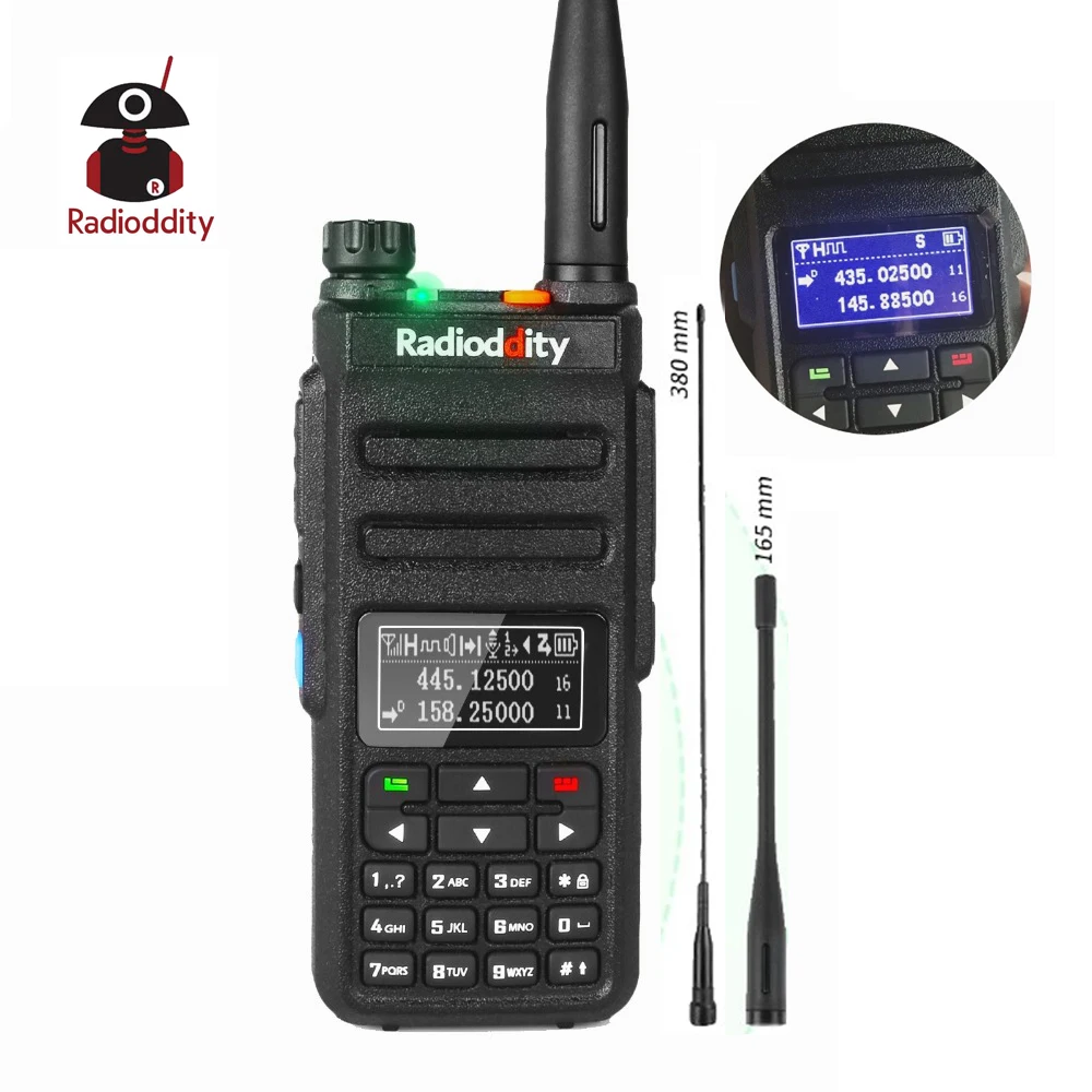 Радиочастотный GD 77BB двухдиапазонный цифровой радиоприемник DMR с перевернутым