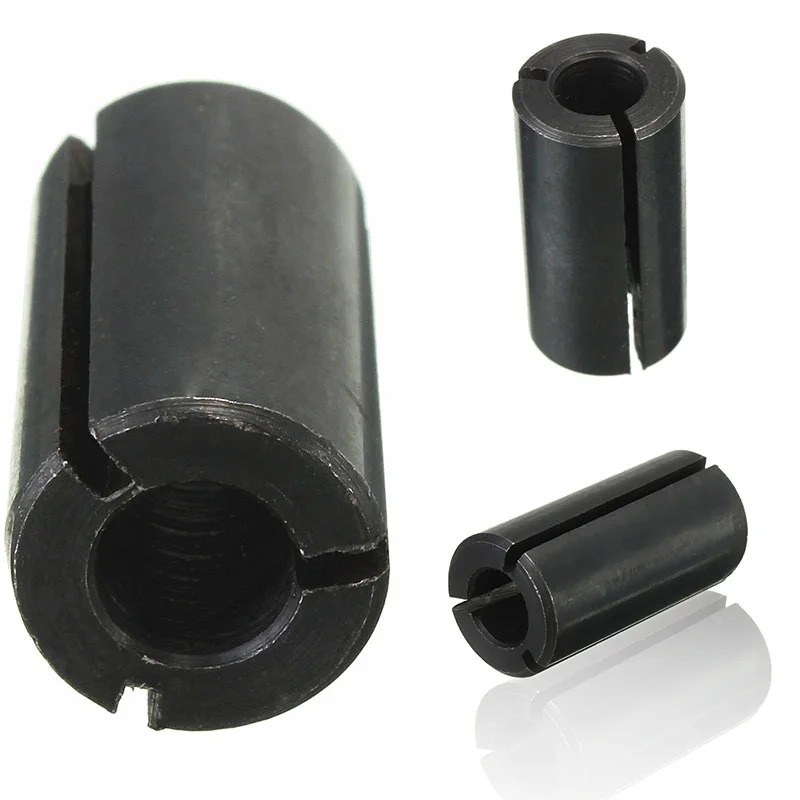 

1pc Collet Adaptor Shank Reducer Sleeve Bit CNC Spindle Router Tool For Turning Wood Carving Milling Chuck Connector to 1/4"