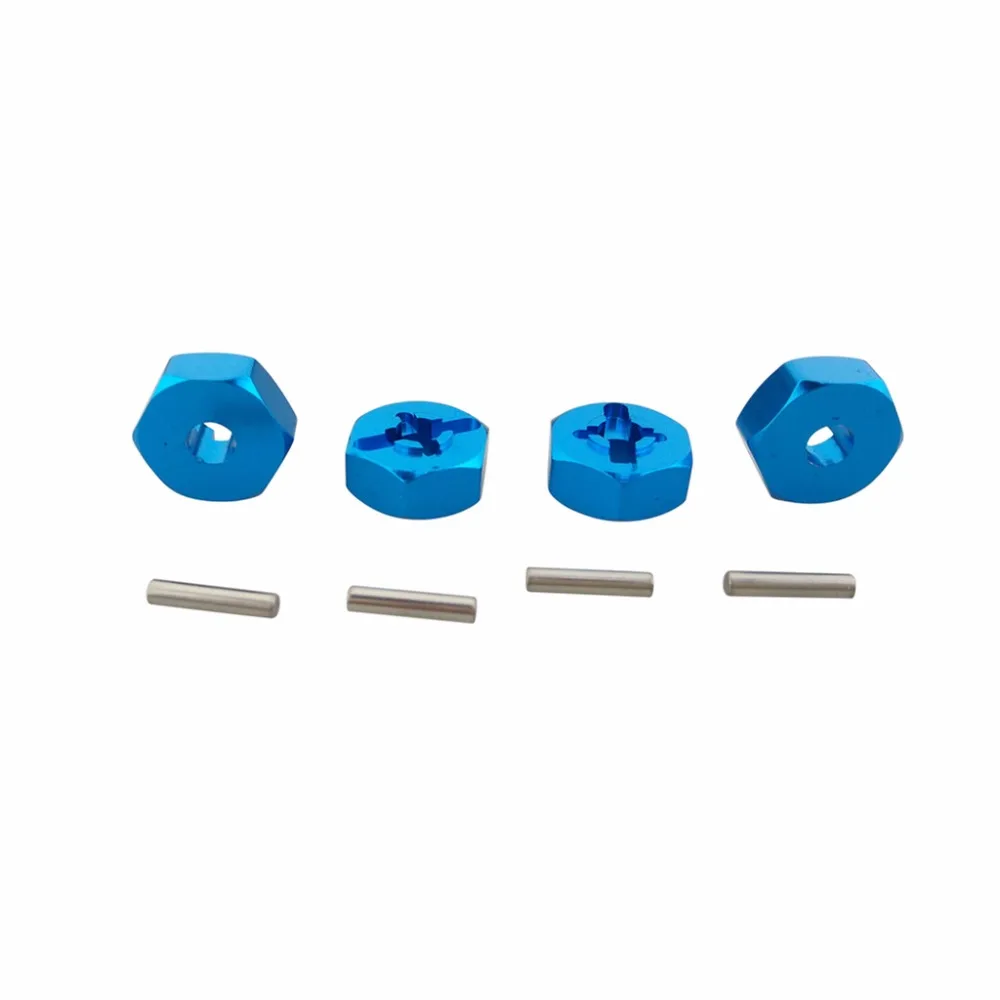 

4pcs 12mm Aluminum Wheel Hex Mount Hub For WLtoys A949 A959 A969 A979 K929 A959-b A969-b A979-b K929-b 1/18 RC Car Spare Parts