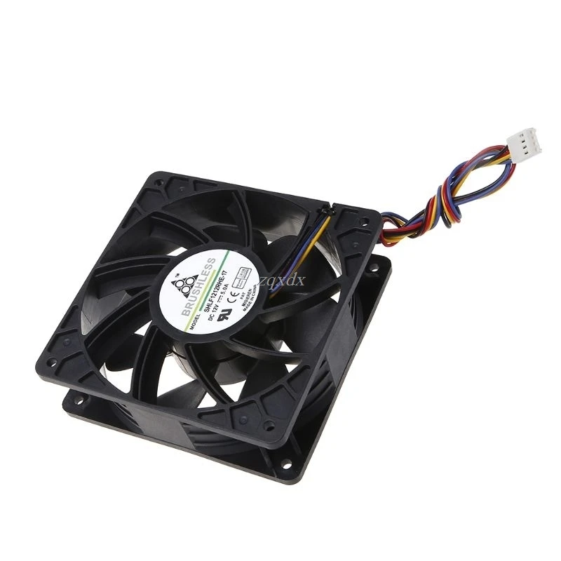 12V 5A Cooling Fan 12038 Dual Ball Bearing Brushless 4Pin Computer Server Case S7 S9 D3 L3 E9 T9 PFC1212DE Cooler fan cooling fan