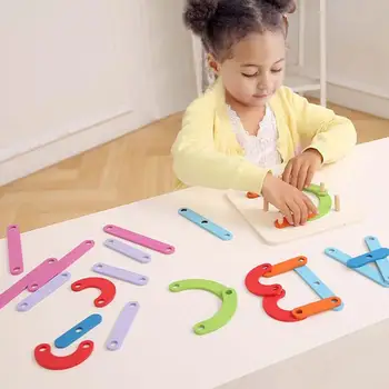 

Wooden Letter Number Sorter Puzzle Educational Stacking Puzzle Toy Set Shape Color Construction Pegboard Sorter Activity Board