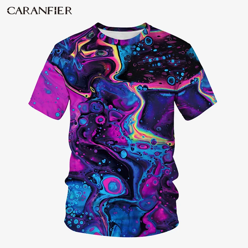 

3D T-shirt Short Round Neck Womens Summer New Fashion Popular Personality Printing Casual Cotton Sports Loose Regular Sleeve
