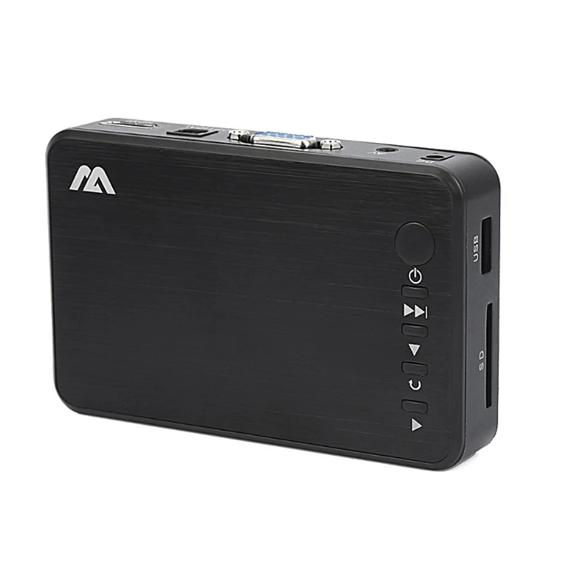 Мультимедийный мини-плеер с европейской вилкой, 1080 P, 5 В/2 А, высокое качество, HDMI, мультимедийный ТВ-бокс, 3 выхода, HDMI/VGA/AV, USB, sd-карта