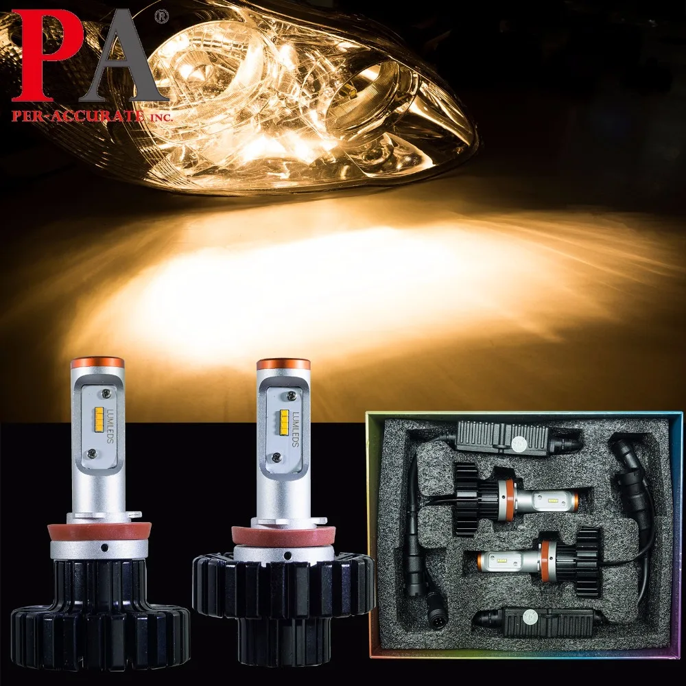 

PA LED 1pair x 80W LED Car Fog Headlight Kit 5000Lm LED Light H8/H9/H11/H16J 9-32V 360 Degree