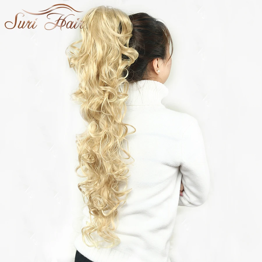 Suri Hair Women HairPiece Ponytail Wavy Claw Fake Hair Extensions 32 inch 220g Black/Blonde 7 Colors Avaliable Suri Hair Women HairPiece Ponytail Wavy Claw Fake Hair Extensions 32 inch 220g Black/Blonde 7 Colors Avaliable