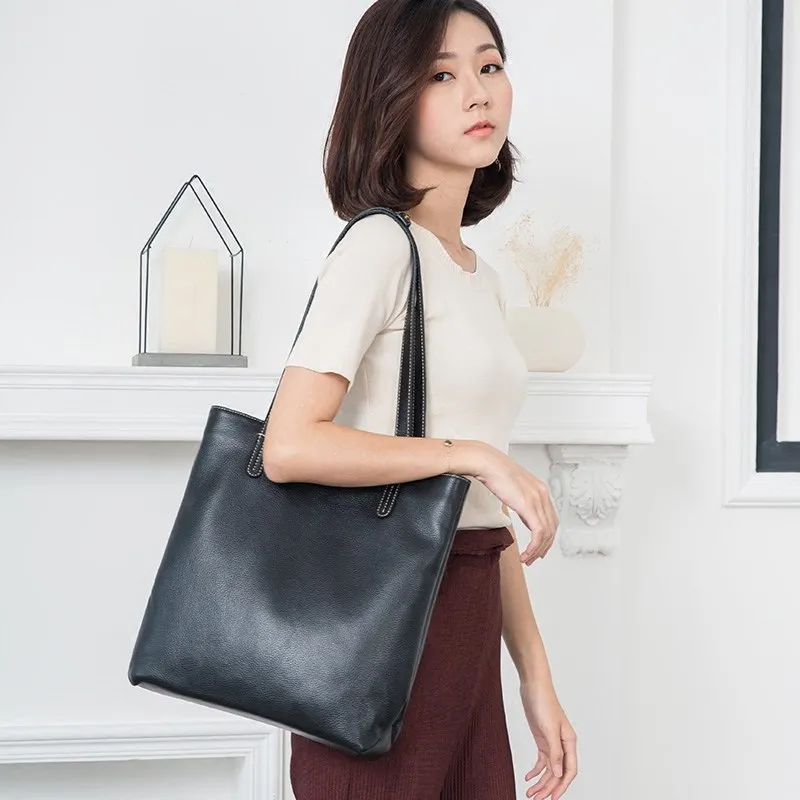 Vrouwen Tas Echt Lederen Handtas Casual Totes Lady Hoge Kwaliteit Zachte Koeienhuid Schouder Rits Tas Boodschappentas Joker Vrouwelijke Tas Vrouwen Tas Echt Lederen Handtas Casual Totes Lady Hoge Kwaliteit Zachte Koeienhuid Schouder Rits Tas Boodschappentas Joker Vrouwelijke Tas