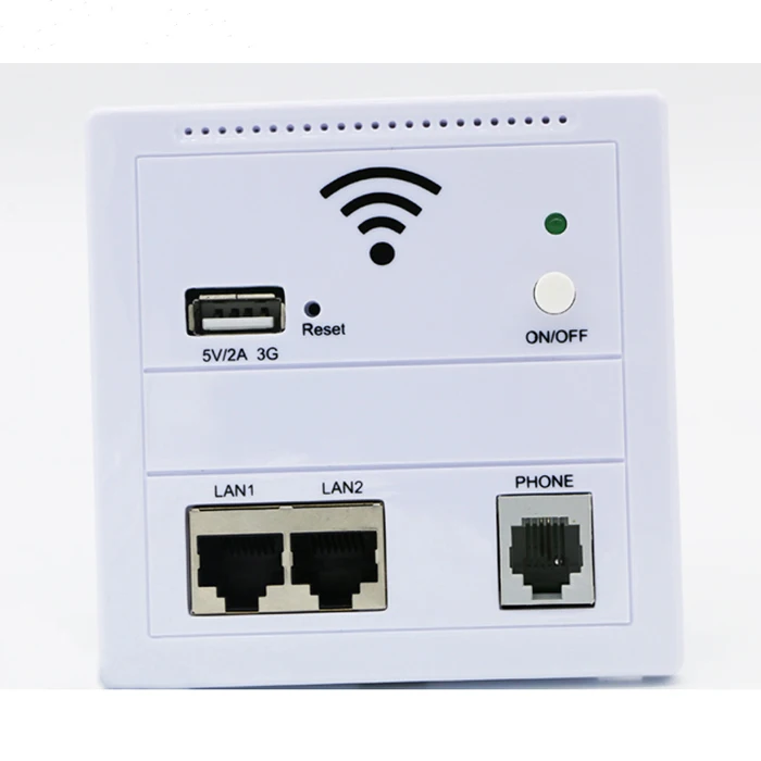 Новое поступление настенный беспроводной AP маршрутизатор 3g 5V 2A беспроводной wifi гнездо для зарядки USB Панель для компьютера сотовый телефон LAN/телефон