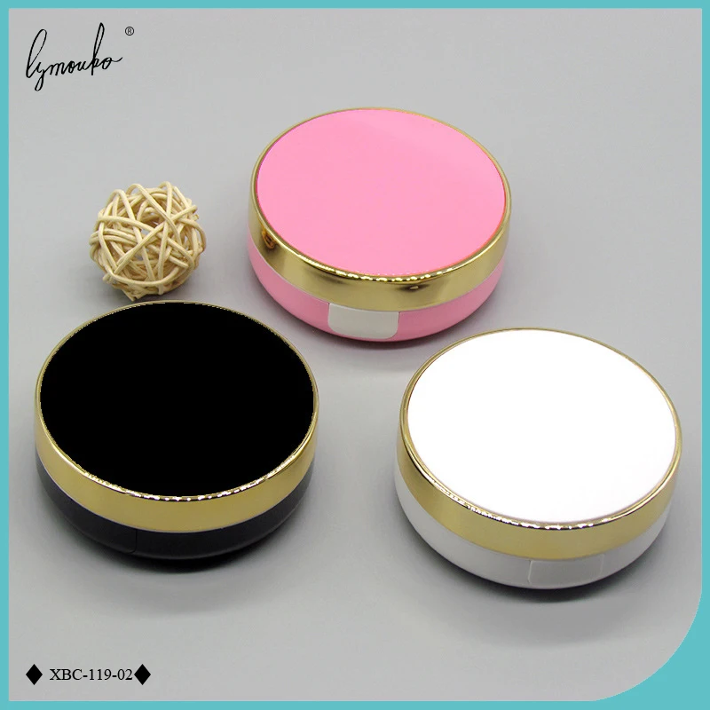 

Lymouko ABS Round Pure Smooth Surface Black White Portable Contact Lens Case with Mirror for Women Kit Holder Lenses Box