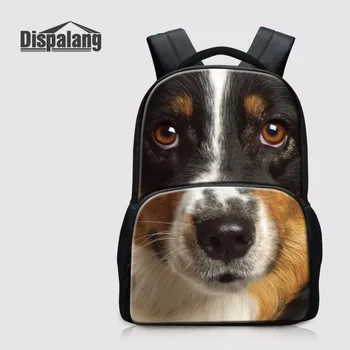 

Dispalang Pet Dog Prints Cool Computer Laptop Backpack Male Bagpack Mochila Teenager School Backpack Double-shoulder School Bag
