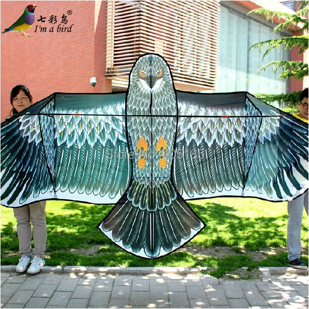 

Free Shipping Outdoor Fun Sports High Quality 3.6m Super Power Grey Eagle Kite With Handle And Braided Line Good Flying