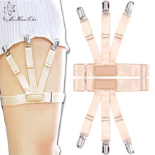 2 шт. унисекс Бизнес Рубашка Остается подвязки ног Пояс для подтяжек для мужчин подтяжки для рубашки держатель Tirantes складки Сопротивление Носок стремя