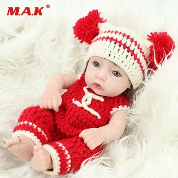 

11 Inches 28cm Soft Silicone Baby Reborn Dolls Girls Baby with Clothes Christmas Birthday Bebe Toys for Children Boys and Girls