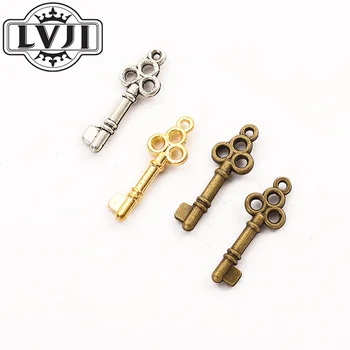 

144pcs fashion Jewelry key charms pendant for Necklace making 5995
