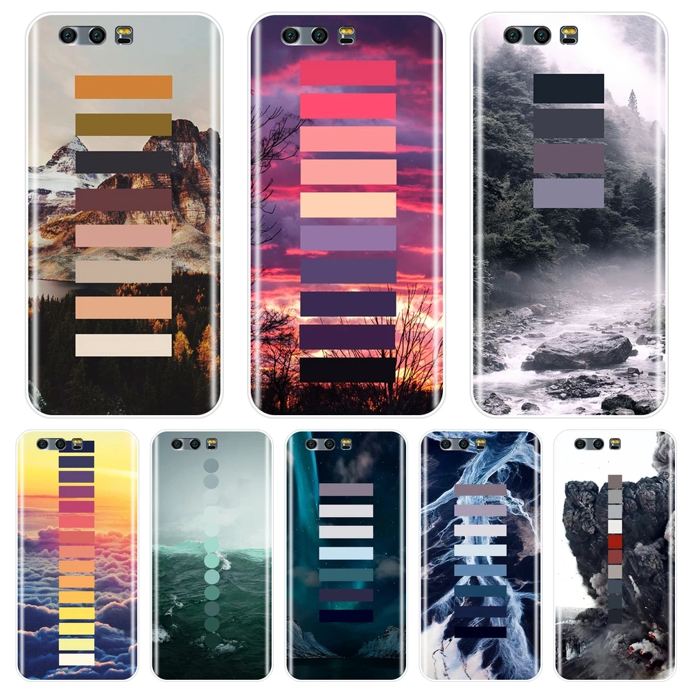 

Red Cloud Blue Phone Case Silicone For Huawei Honor 10 9 8 8X MAX Soft Back Cover For Huawei Honor 7 8 9 10 Lite 7S 7X 7A 7C Pro