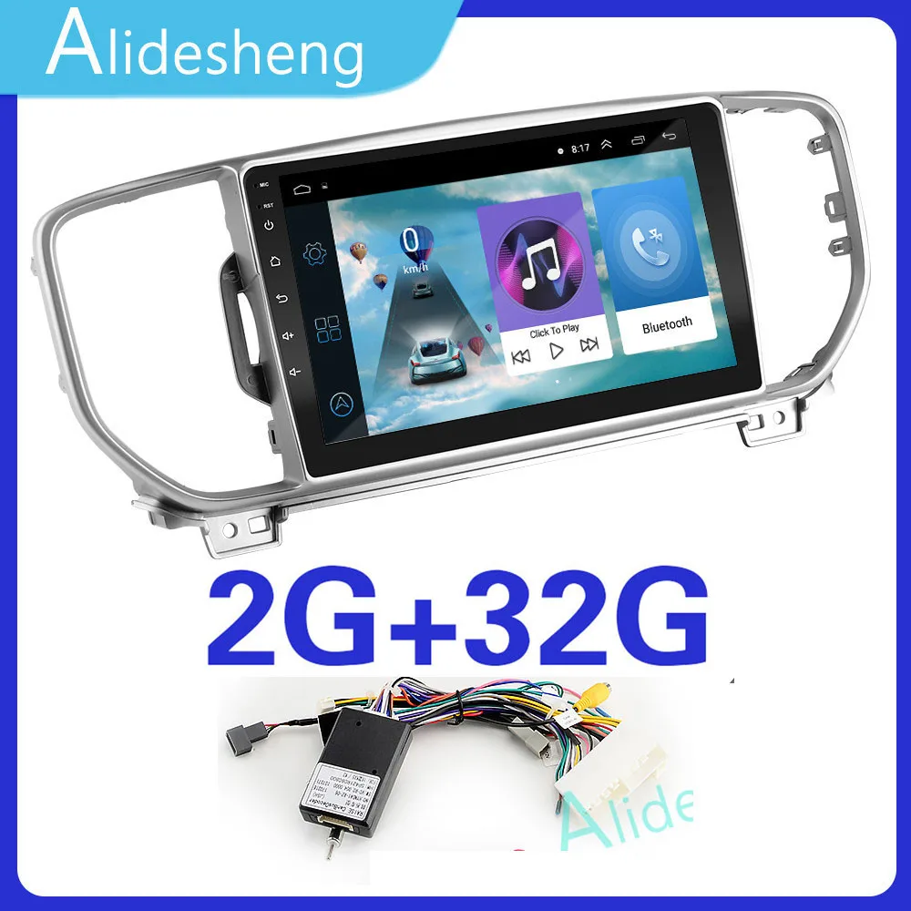 2G+ 32G 2.5D 2Din Android 8,1 GO Автомобильный мультимедийный dvd-плеер gps для KIA Sportage 4 KX5 navigatio Wi-Fi, BT - Цвет: ZS-KIA-kx5-2G-can