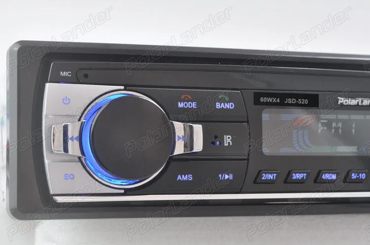 Новая Автомобильная радиостанция bluetooth стерео 1 Din в тире 520 12 В mp3 плеер car audio Bluetooth радио SD карты USB Порты и разъёмы AUX в телефон