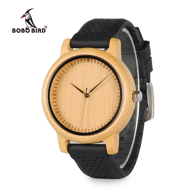 BOBO BIRD Women Watches Ladies' Luxury Bamboo Wood Timepieces Silicone Straps re BOBO BIRD Women Watches Ladies' Luxury Bamboo Wood Timepieces Silicone Straps re