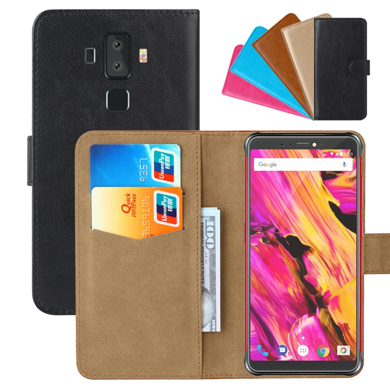 

Luxury Wallet Case For Vernee V2 pro PU Leather Retro Flip Cover Magnetic Fashion Cases Strap