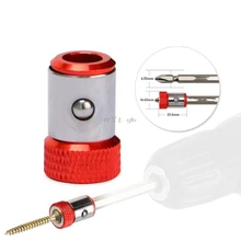 Отвертка Биты магнитное кольцо 1/" 6,35 мм металлический сильный намагничивающий винт