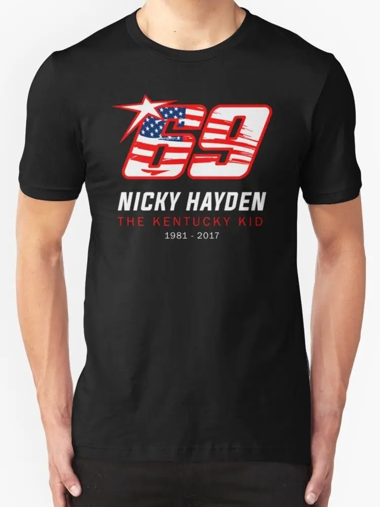 Соболезнований Для Ники Hayden новая футболка мужчин черный|t-shirt for men|t-shirt menmen t-shirt |