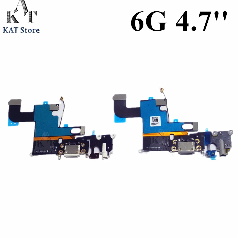 

KAT Charger Charging port Dock USB Connector Data Flex Cable For 6 6G 4.7'' inch Charger Headphone Jack Flex Replacement Part