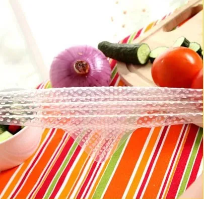 Multifunctional Silicone Food Seal Cling Film Vacuum Keep Food Fresh Plastic Wrap Preservative Film For Refrigerator