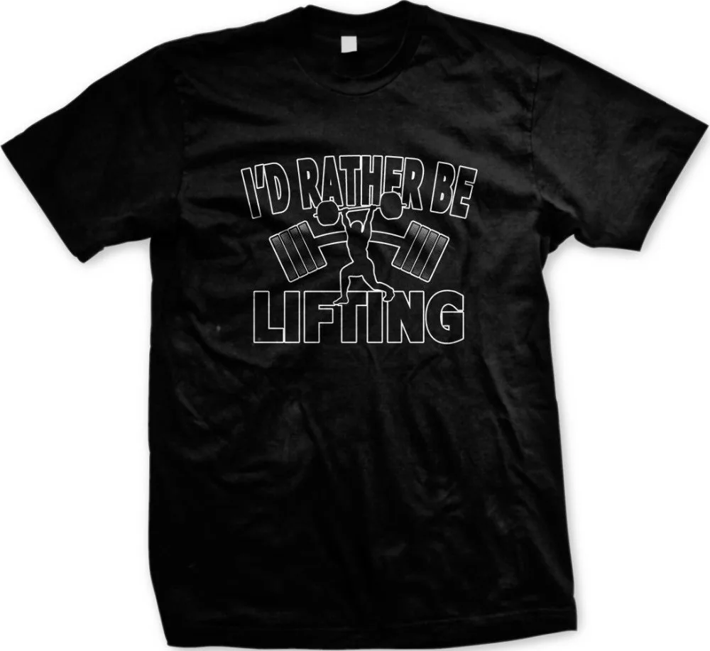 2019 الصيف ر قميص الرجال جديدة عالية الجودة ط 'd بدلا يكون رفع الاثقال تجريب الحياة مضحك شعارات T قمصان