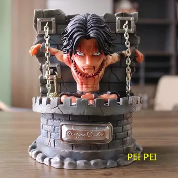 

Japanese Manga ONE PIECE The Battle Over The Dome Whitebeard Pirates Portgas D Ace prisoner 16 CM PVC Action Figure Toy Q761