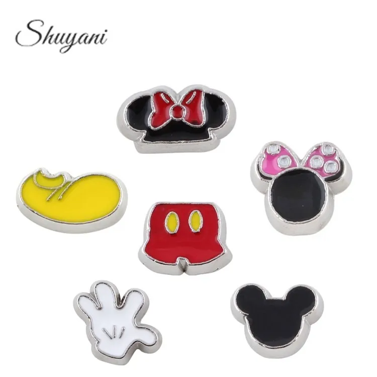 Free-Shipping-Mix-Charms-Lovely-Mickey-Series-Floating-Locket-Charms-Mouse-For-Glass-Living-Memory-Locket