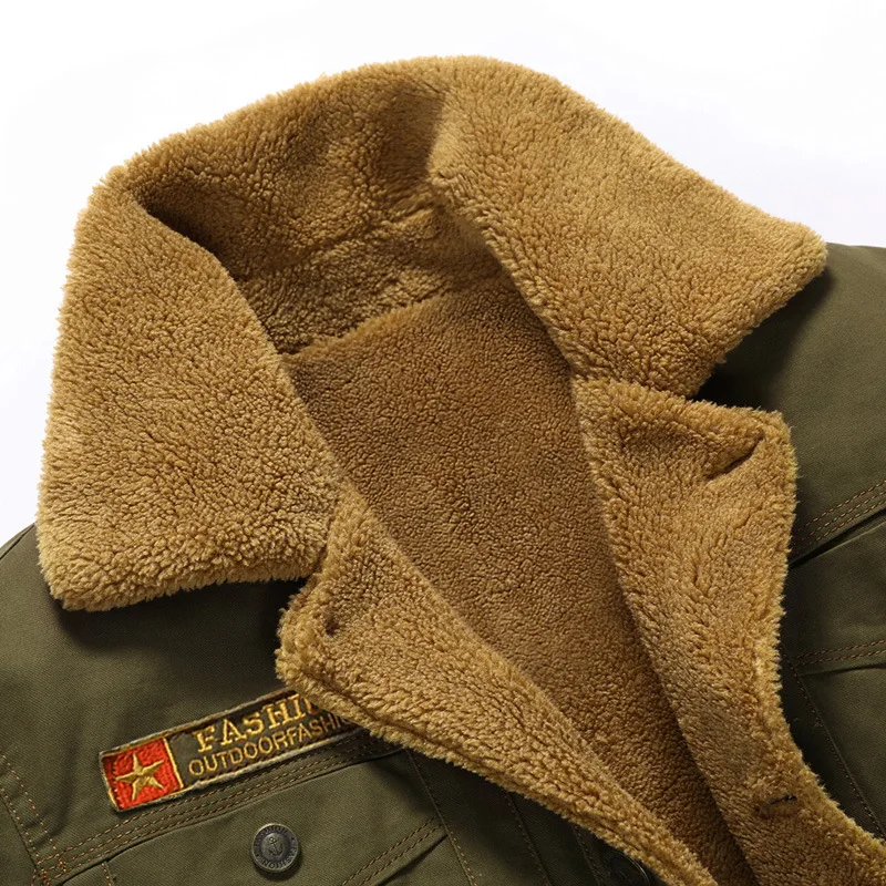  2019 Winter Bomber Jacket Men Air Force Pilot MA1 Jacket Warm Male fur collar Mens Army Tactical Fl