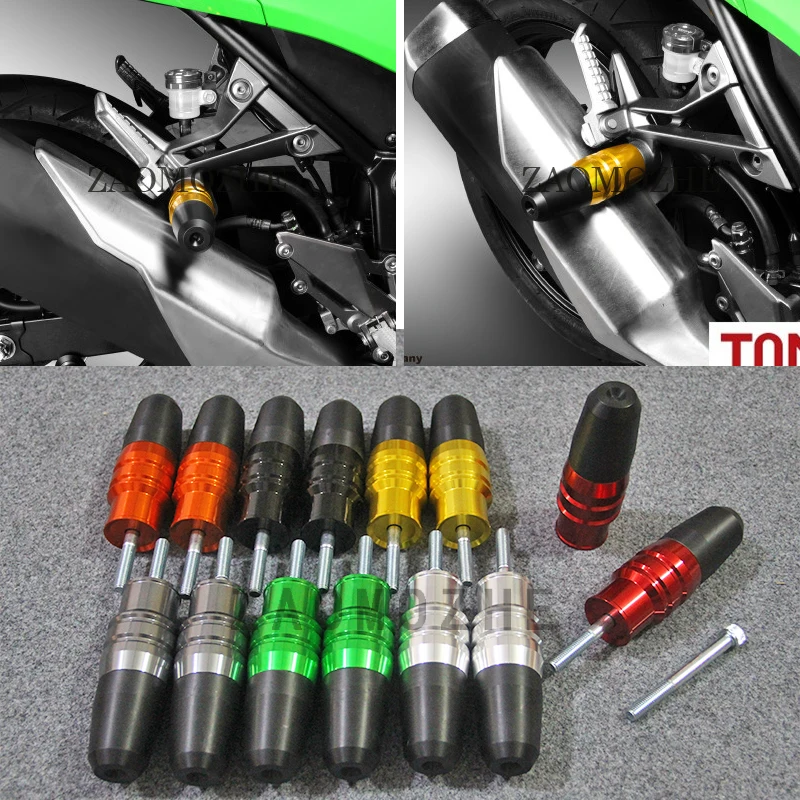 

1 Pcs Motorcycle CNC Frame Crash Pads Exhaust Sliders Crash Protector For YAMAHA MT03 MT-03 FZ-03 2014 2015 2016 2017 2018