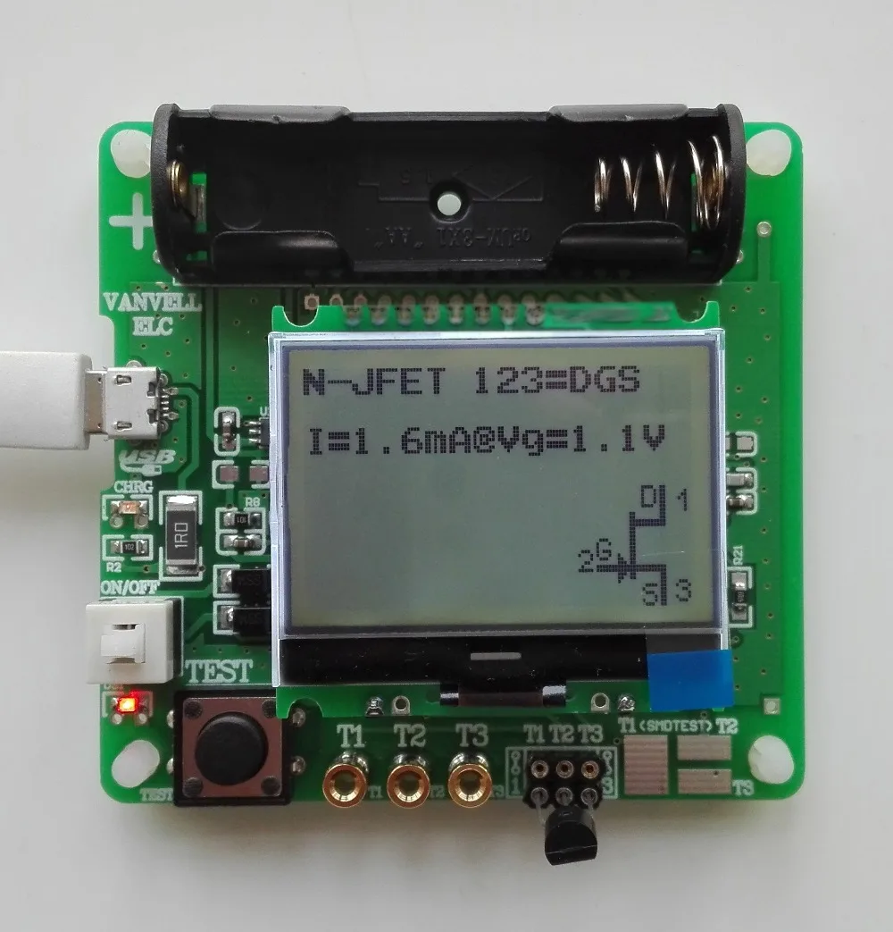

2015 newest version of inductor-capacitor resistance ESR meter DIY MG328 multifunction tester