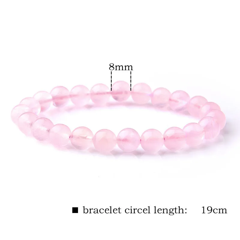 Натуральный розовый Кристальный браслет женская серебряная голова Будды браслет с подвесками розовые кварцевые браслеты браслет женский
