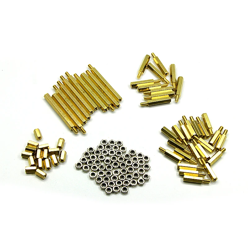 

Copper Column Package M3 Copper Column + Nut kit Freescale Smart Car DIY Accessories Four Wheel Car Parts