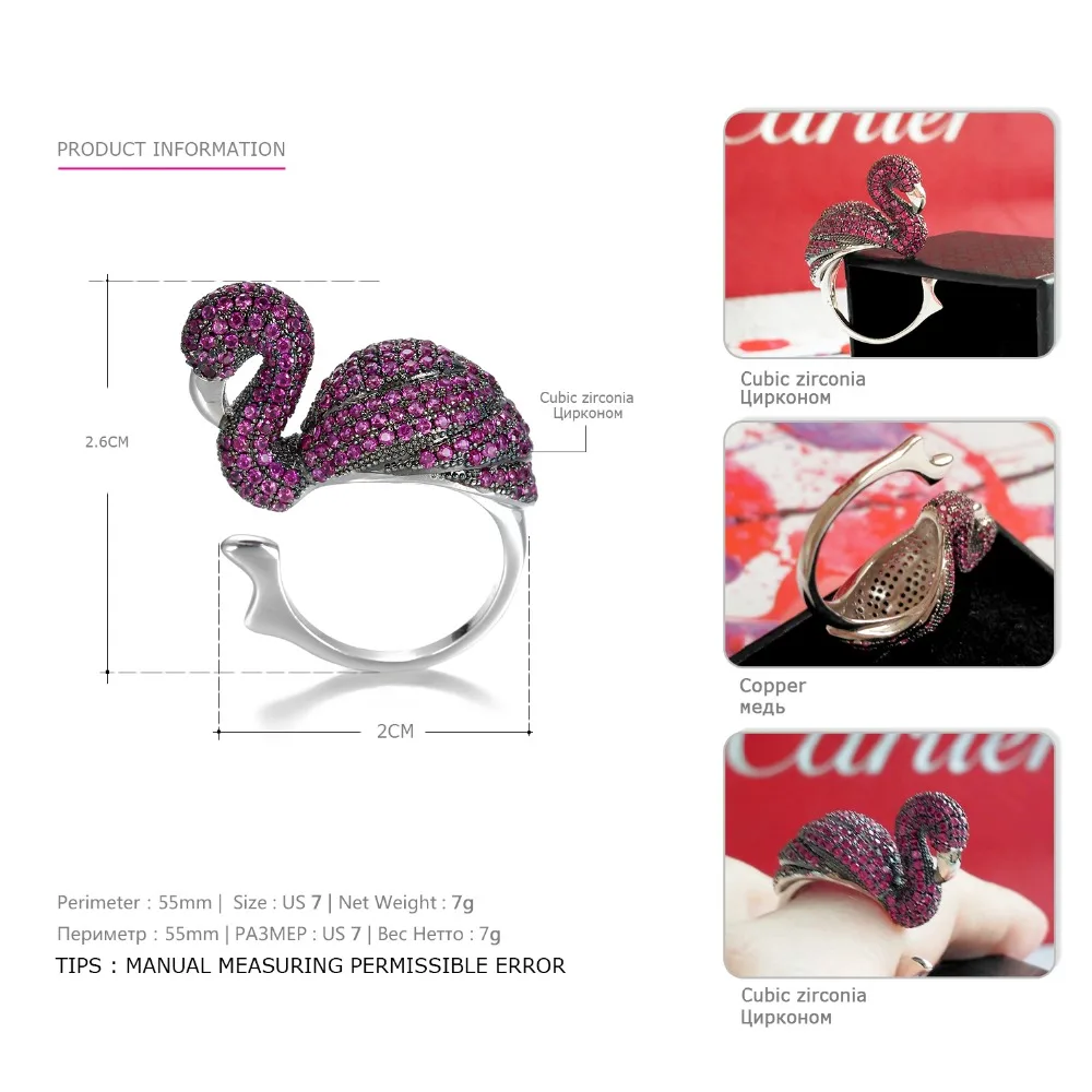Emanco-Adjustable-Animal-Birds-Open-Ring-Romantic-Purple-Stone-Flamingo-Ring-gifts-for-women-New-Arrival (2)