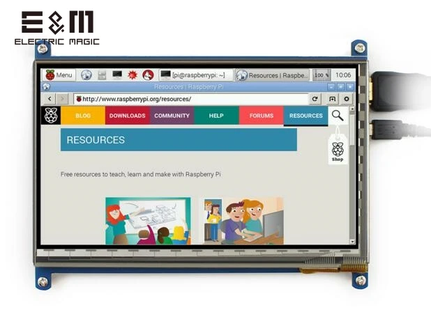 E &amp M 7-дюймовый 800x480 емкостный сенсорный IPS экран модуль ЖК-монитора HMDI
