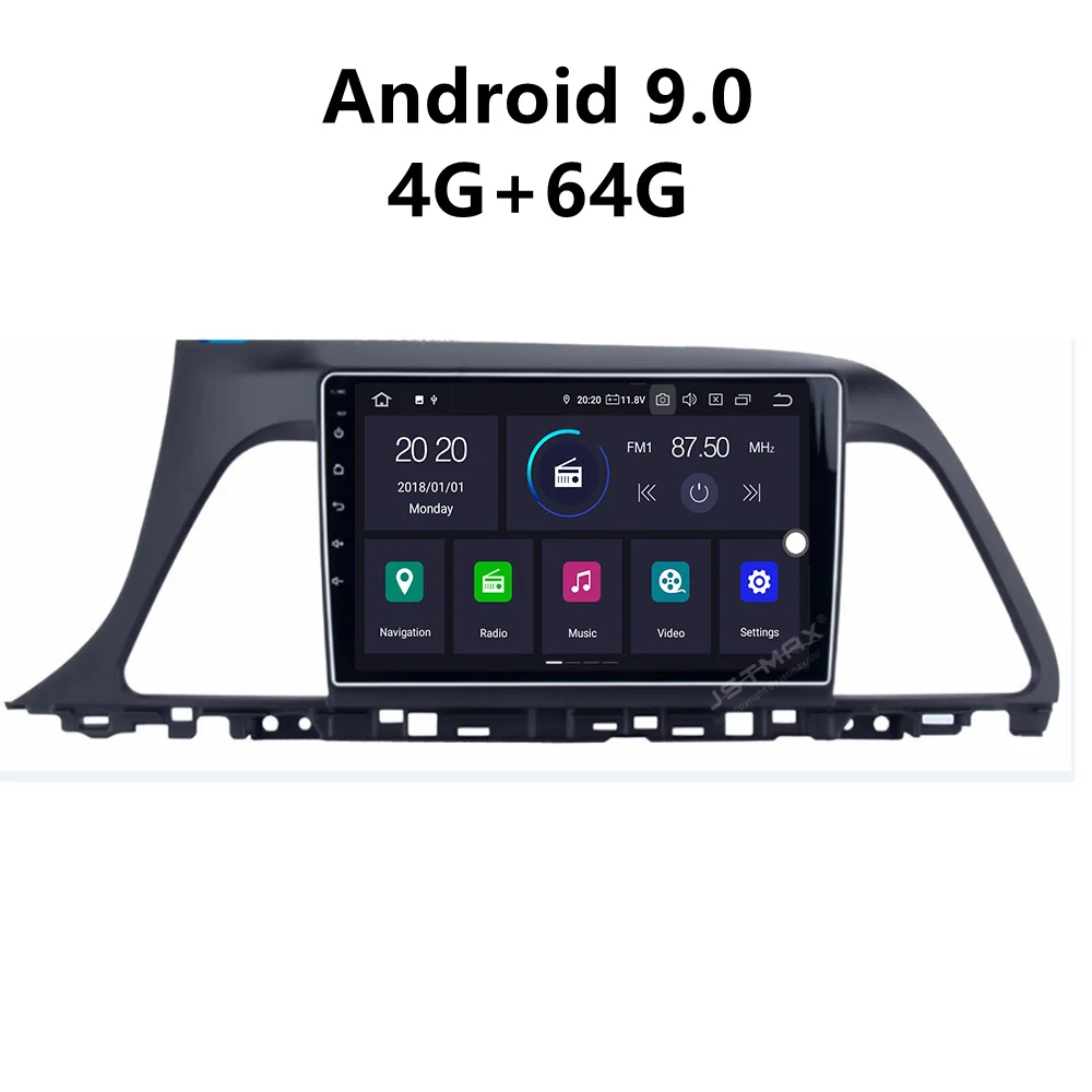 JSTMAX 9 ''Android 9,0 4G+ 64G ISP экран автомобиля DVD Радио стерео плеер для hyundai Sonata радио