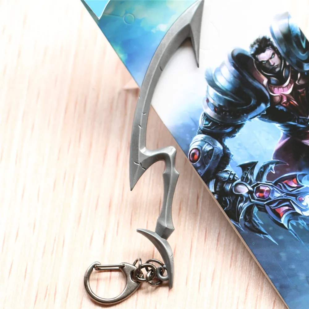 LOL League Legends Diana Scorn of the Moon Weapon Models Alloy Keychain Keychains Pendant 12cm | Украшения и аксессуары