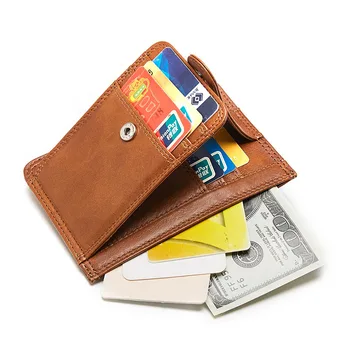 

Genuine Leather ID Business Card Holder Travel Credit Wallet for Men Purse Case Driving License Bag Thin Cow Leather Card Holder