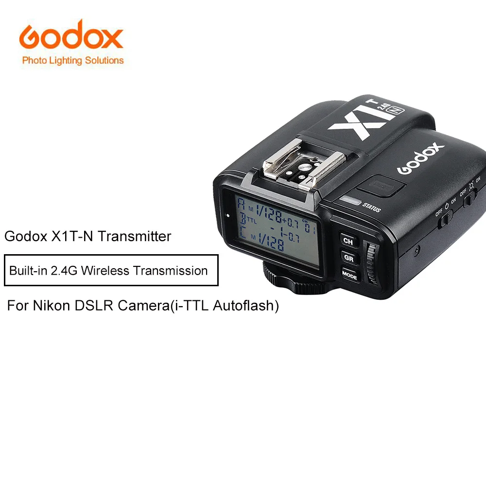 

Godox X1T-N First TTL 2.4 G Wireless Transmitter Trigger For Nikon Series Cameras (X1T-N)