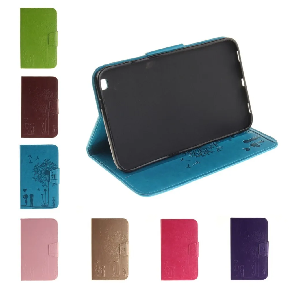 

Embossing Case for Samsung Galaxy Tab 3 8.0 T310 T311 PU Leather Stand Wallet Tablet Cases For Samsung Galaxy Tab 3 8.0 SM-T310