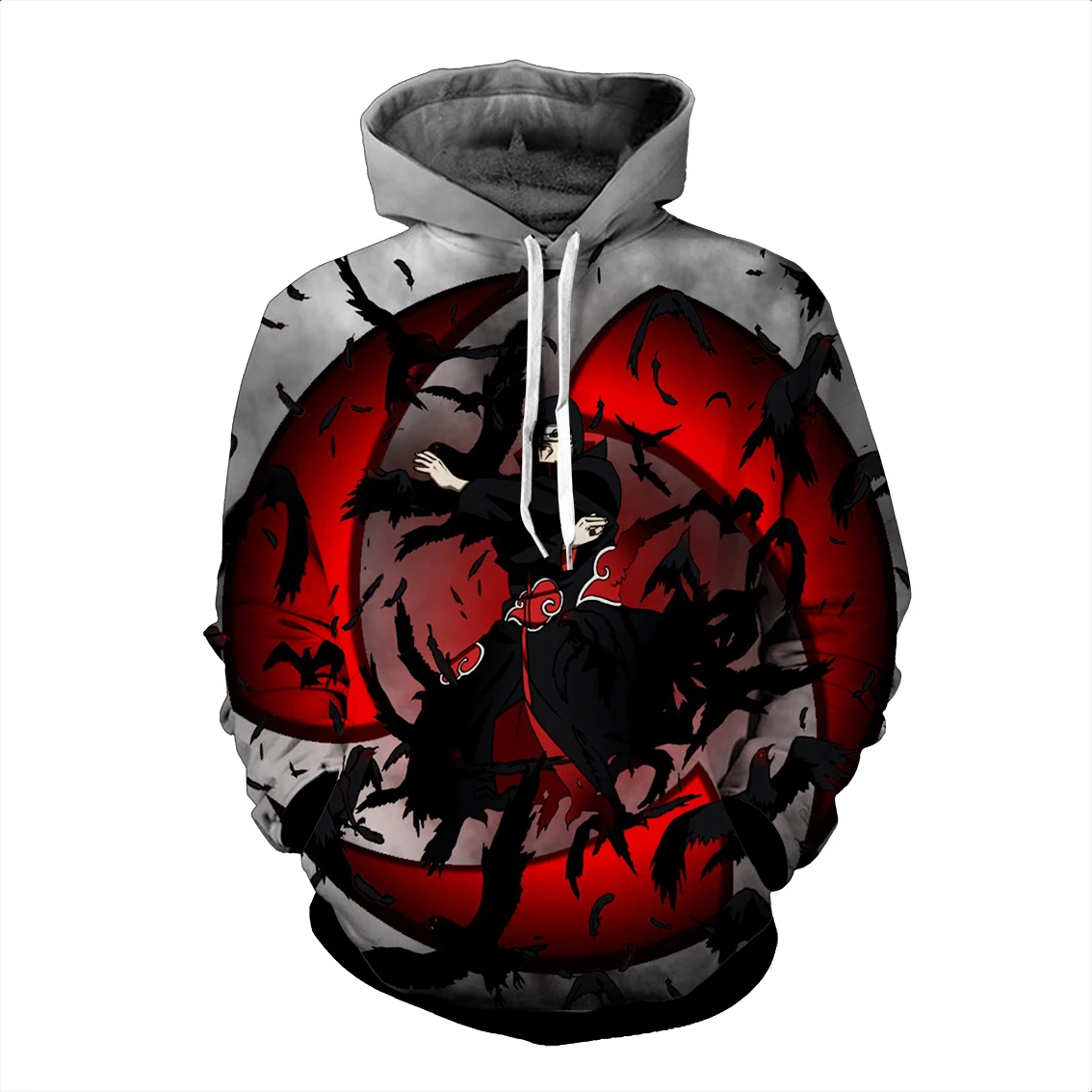 2017 FASHION MEN AND WOMEN Naruto character black HOODIE 3D Hoodie