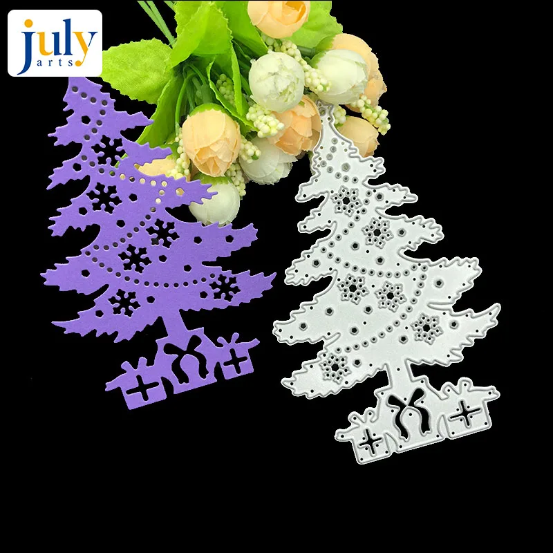  Julyarts Christmas Tree Gift Box Frame Metal Handcraft Steel Cutting Dies For DIY Scrapbooking Invi - 32956686398