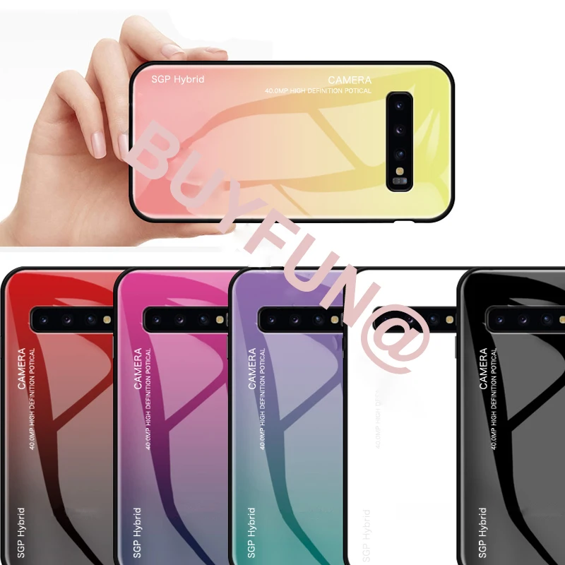 

Gradient Case S10 E Phone Case For Samsung Galaxy S10 Plus Funda on Sansung Sumsung S 10 S10E S10Plus 10S + Coque Tempered Glass