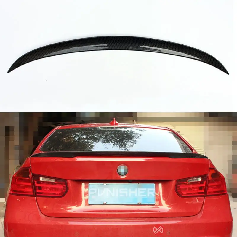 

P Style For BMW F30 F80 M3 Spoiler Carbon Fiber Material M Performance Style 2012-2016 320i 328i 335i 316D F30 Carbon Fiber Wing